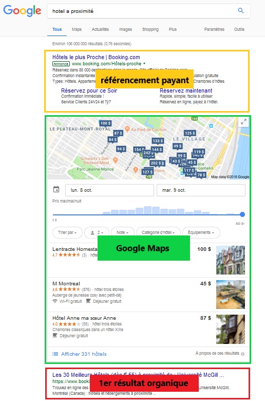 référencement google maps